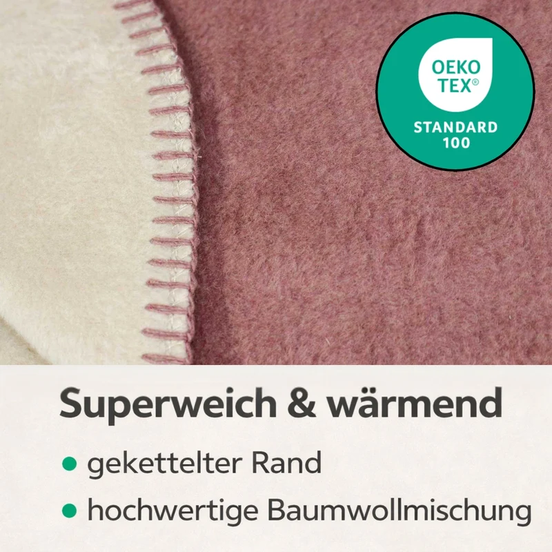 Moon Doubleface Kuscheldecke Baumwollmix 2.Wahl - 150x200 cm, 220x240 cm