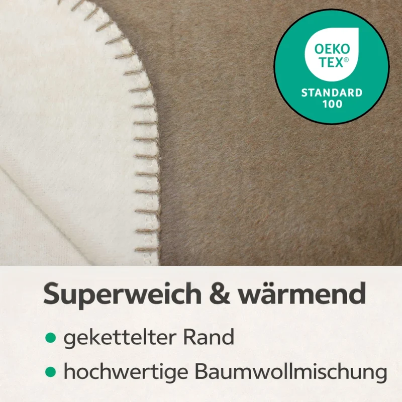 Moon Doubleface Kuscheldecke Baumwollmix 2.Wahl - 150x200 cm, 220x240 cm
