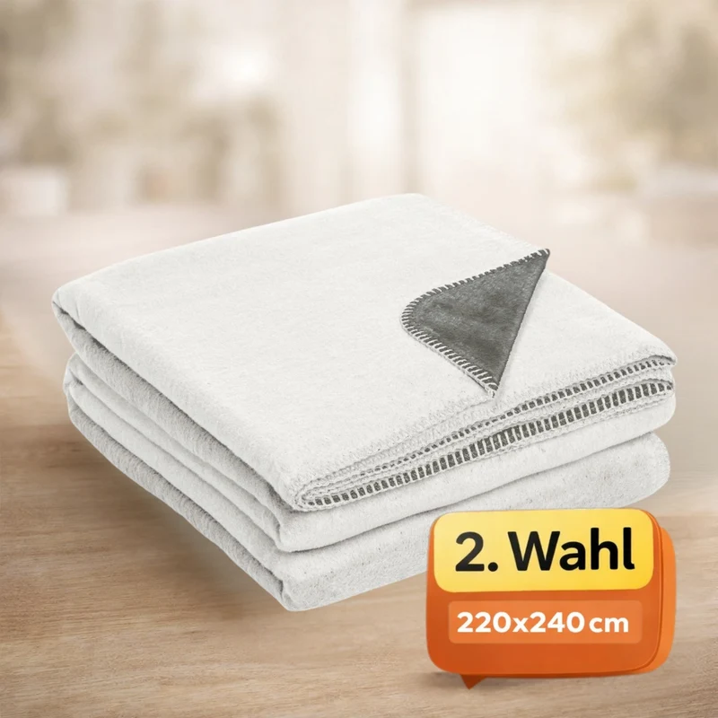 Moon Doubleface Kuscheldecke Baumwollmix 2.Wahl - 150x200 cm, 220x240 cm