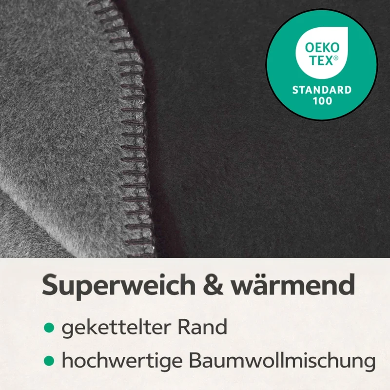 Moon Doubleface Kuscheldecke Baumwollmix 2.Wahl - 150x200 cm, 220x240 cm