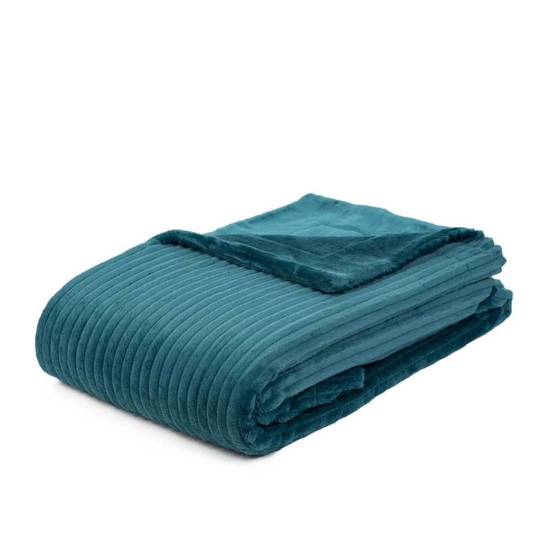 Gözze Wendedecke Kuscheldecke Cord Optik 150x200 Wohndecke