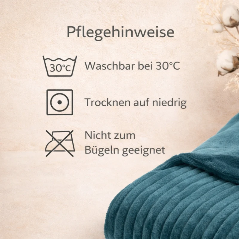 Gözze Wendedecke Kuscheldecke Cord Optik 150x200 Wohndecke