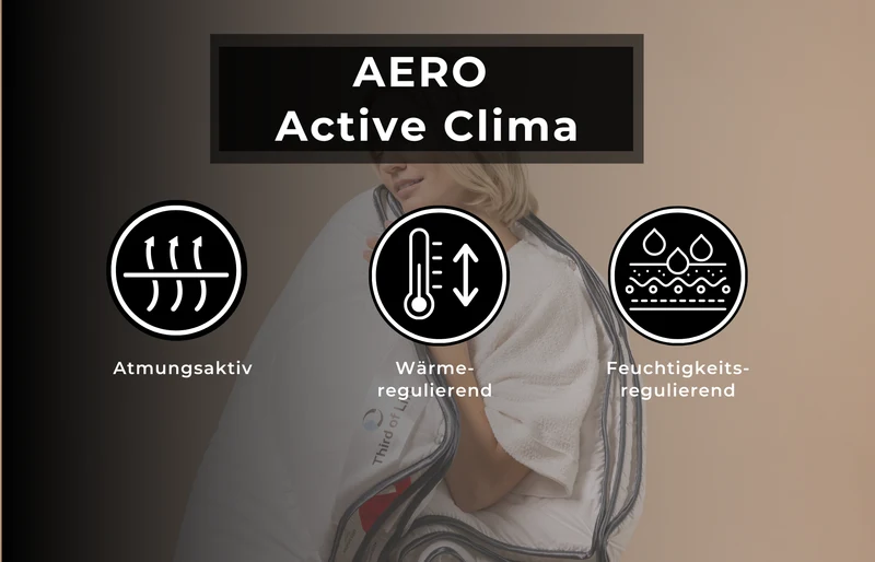 AERO Active Bettdecke 3-Lagig mit innovativer OptiSleep-Technologie