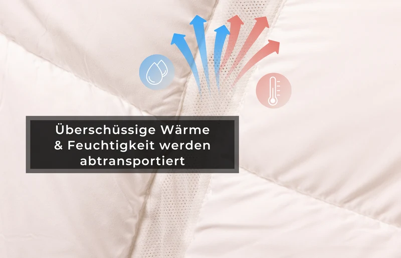 AERO ActiveClima Ganzjahresdecke mit innovativer VentiFill®-Technologie, einlagig (Mono-Decke)