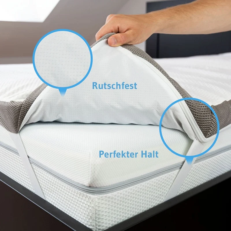 Topper EcoON - Ergonomischer Matratzentopper aus Memory-Schaum mit Tencel-Bezug