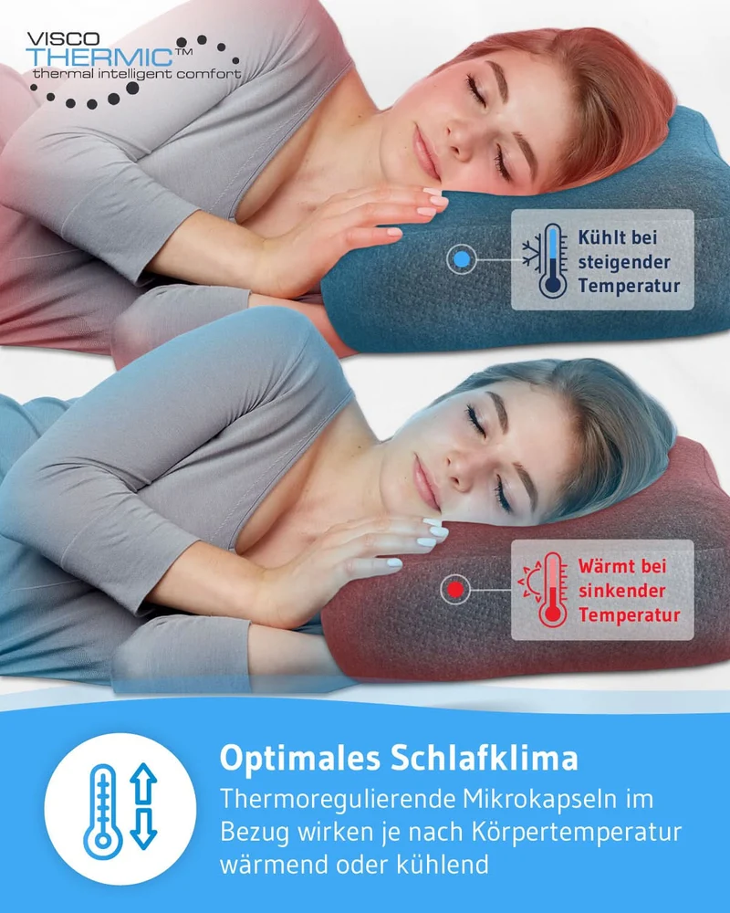 Nackenstützkissen Recovery mit Bambus-Aktivkohle Viskoschaum