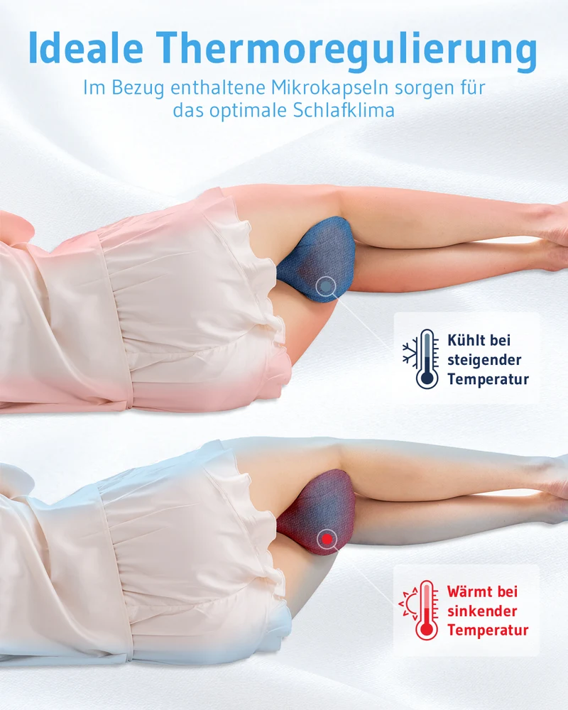 Kniekissen für Seitenschläfer QuickDry-Bezug