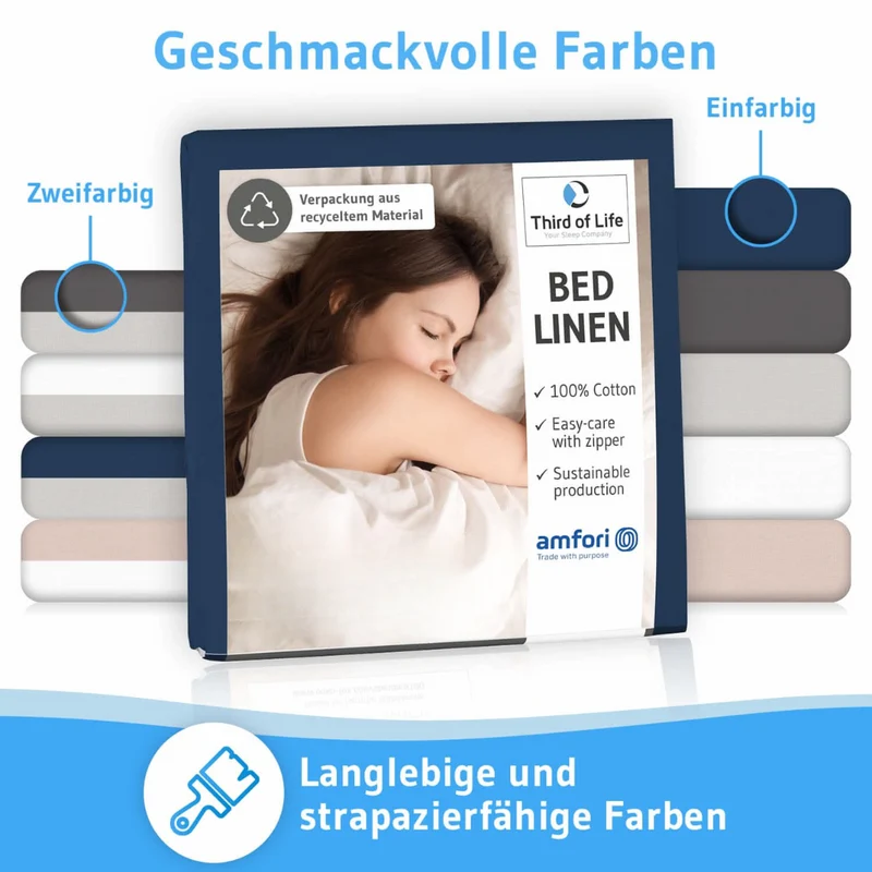 Renforce Bettwäsche NINO - 100% Baumwolle - STANDARD 100 by OEKO-TEX® – leicht & luftig