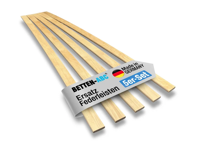 Betten-ABC Ersatz Federholzleisten 5er-Set