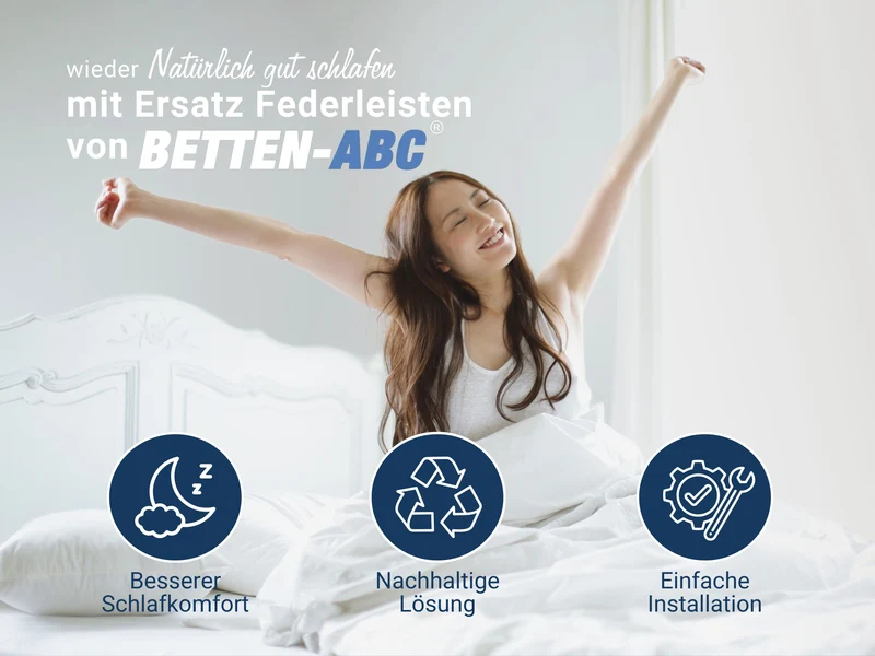 Betten-ABC Ersatz Federholzleisten 5er-Set