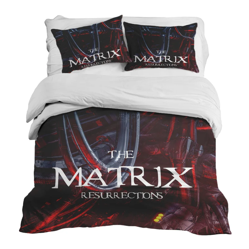 Therapiedecken Bettwäschen Set Rot The Matrix