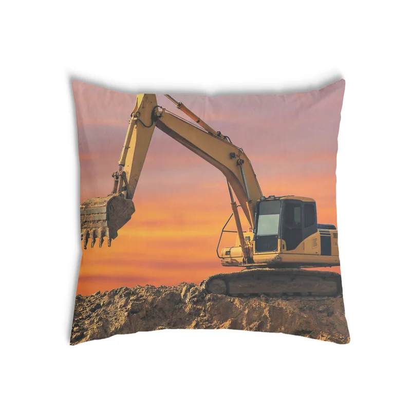 Gesundheitskissen Traktor im Sonnenaufgang