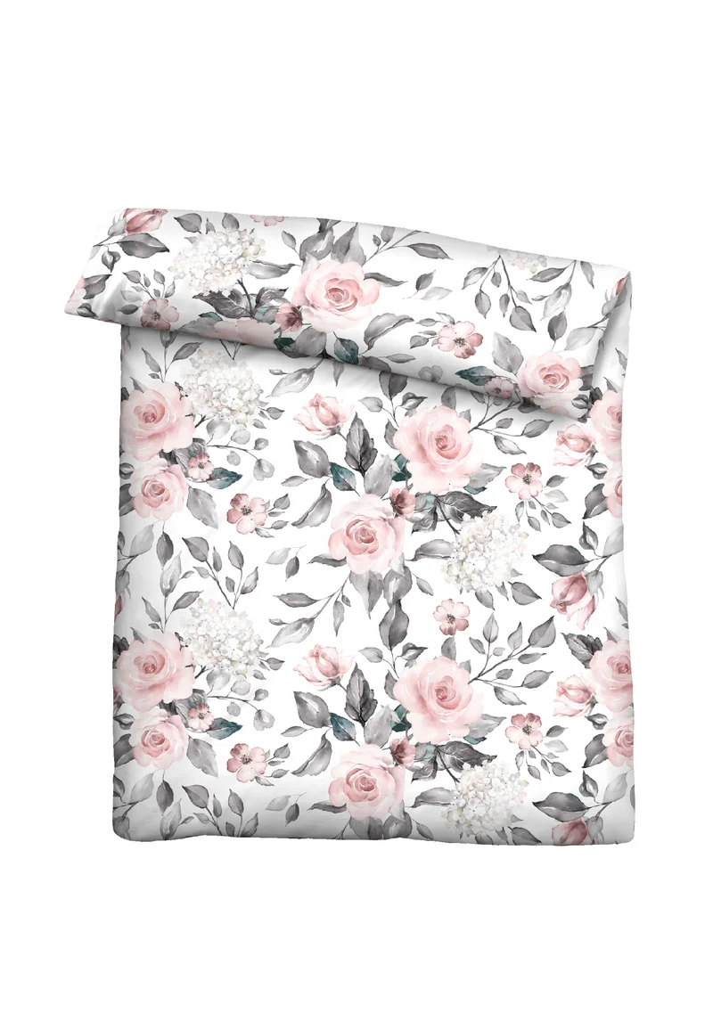 Castell Baumwoll Satin Bettwäsche – Silber/Grau (0603719)