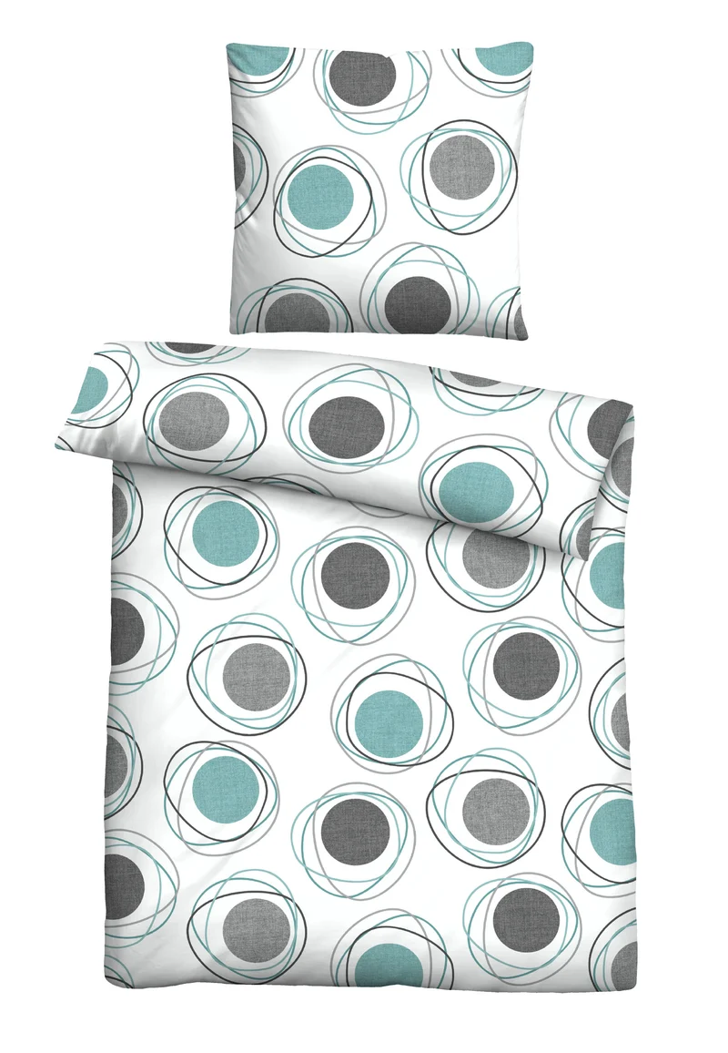 Castell Polycotton Renforce Bettwäsche – Silber/Grau (0460126)