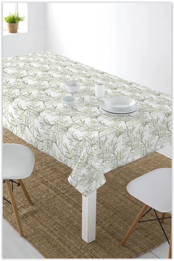 Tischdeckenstoff - Grüner Strauch *Ab 50 cm