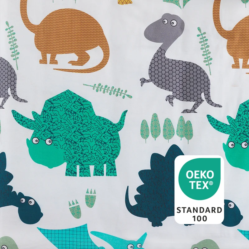 Baby Renforcé Bettwäsche Dinowelt