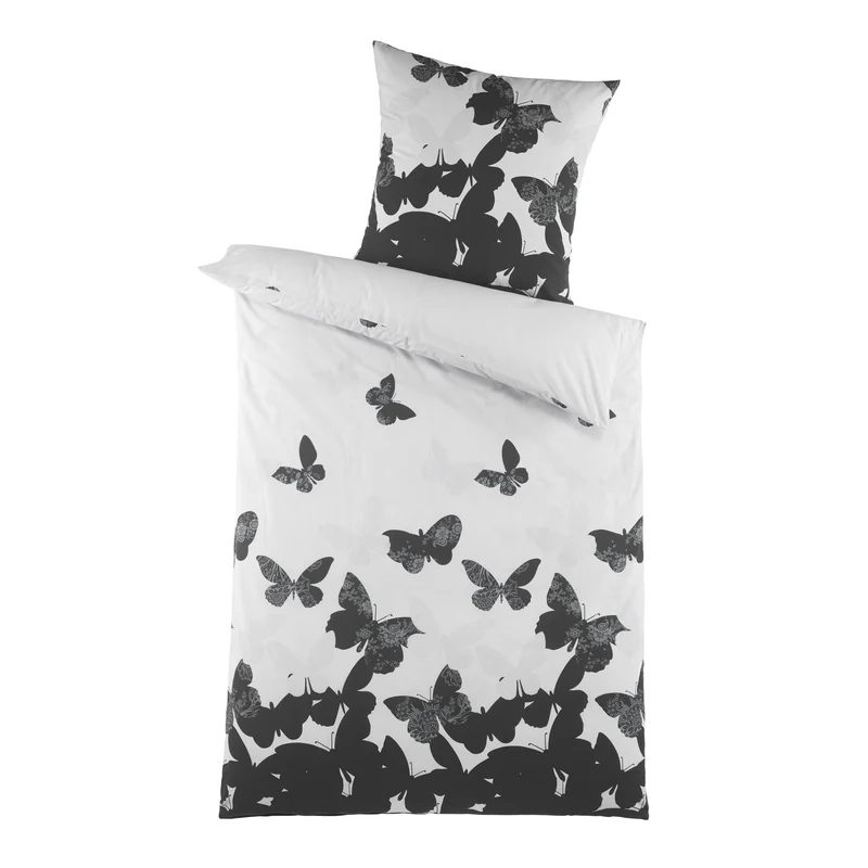 Renforcé-Bettwäsche Schmetterling