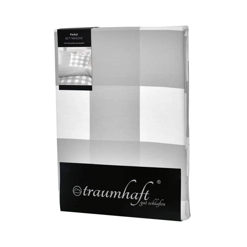 Traumhaft Perkal-Bettwäsche Karo