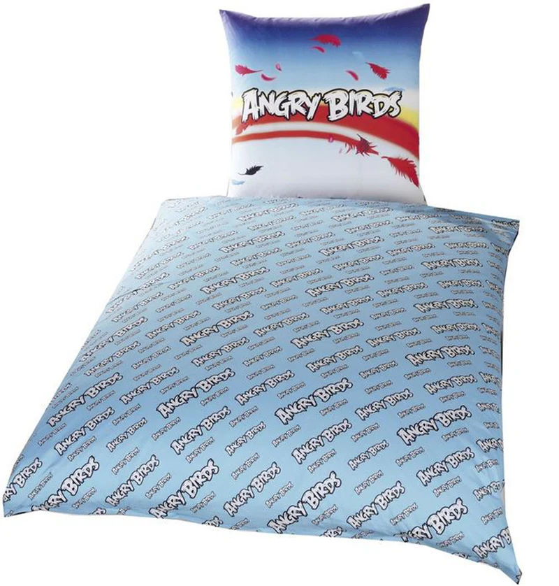 Bettwäsche Angry Birds Cliffhanger Wendebettwäsche Renforcé 135x200 Kinder