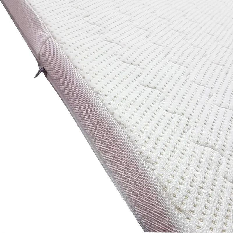 MOON-Luxury Visco Topper mit Bambus Doppeltuch Bezug 8cm Memory Foam 100x200