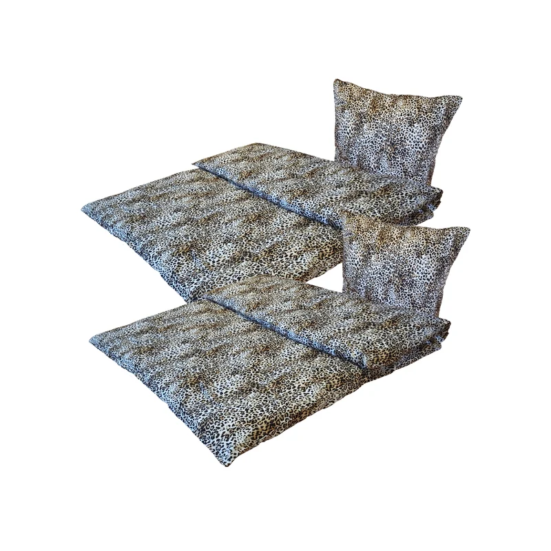 Leo-Nardo Baumwoll-Satin-Bettwäsche mit YKK-RV, beidseitiger Digitaldruck, 100% Baumwolle
