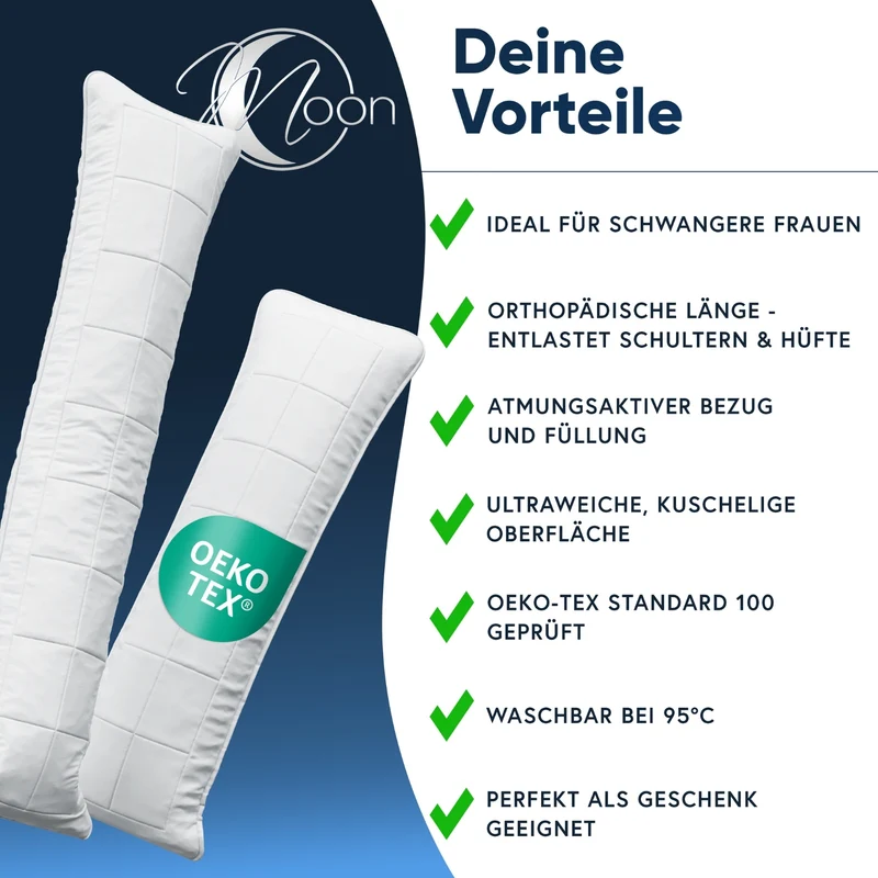 MOON Classic Seitenschläferkissen 100% Polyester