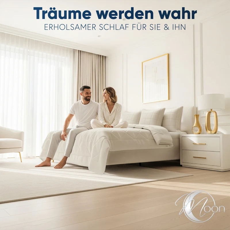 MOON Classic Kopfkissen Schlafkissen Füllkissen 40x80 80x80 Microfaser