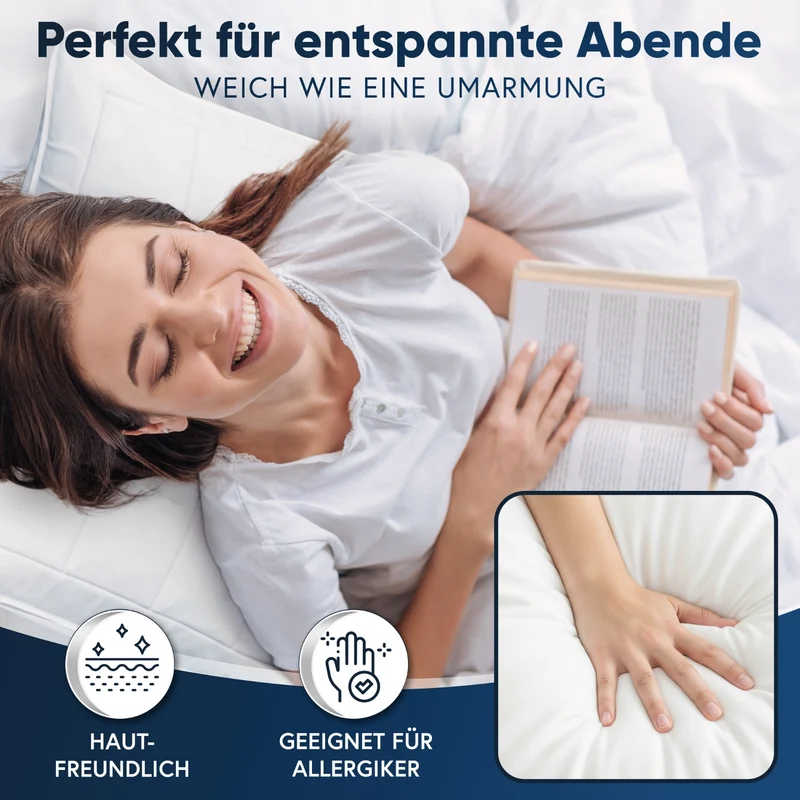MOON Classic Bettenset inkl. Kopfkissen 100% Polyester