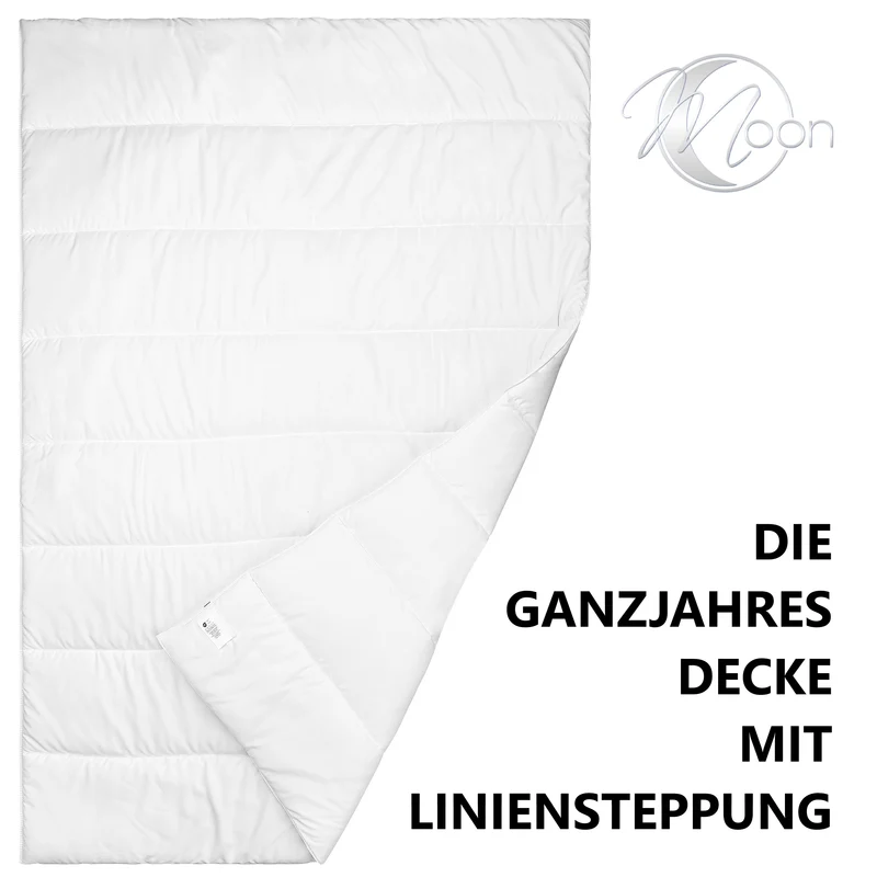 MOON - Steppbett Ganzjahresdecke mit Liniensteppung - ca. 135x200 cm