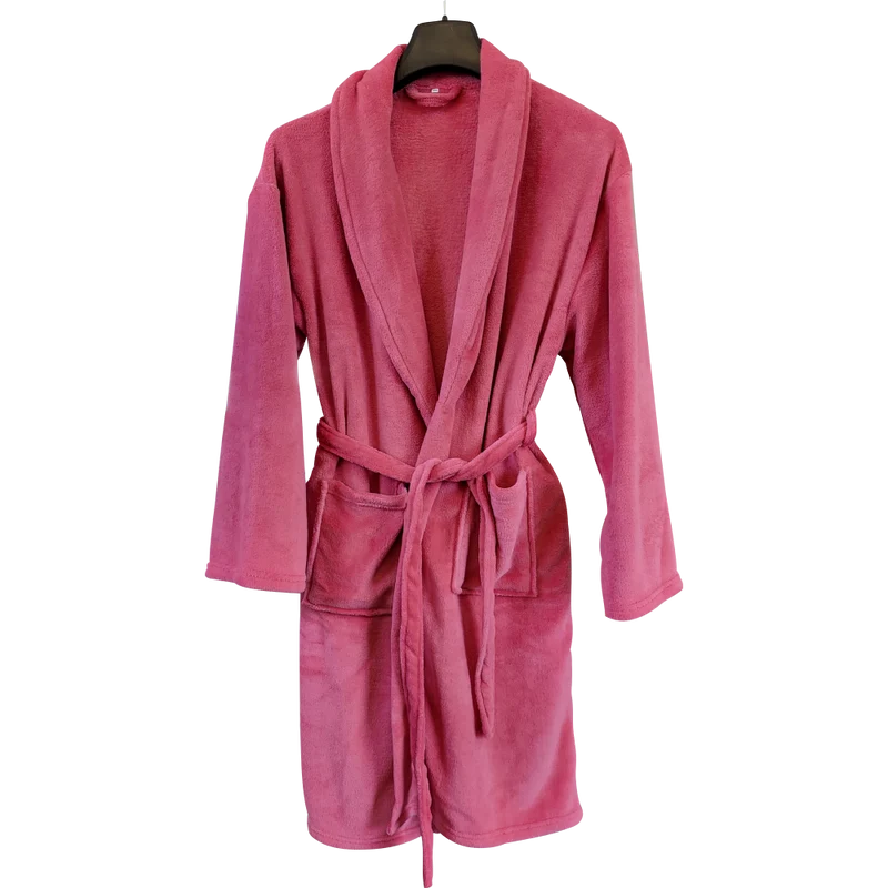 Bademantel Damen & Herren Coral Fleece Morgenmantel Kragen Cozy Light
