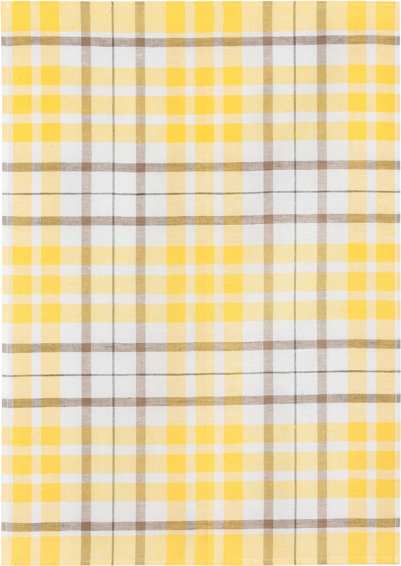 3er Pack Kracht Halbleinen Geschirrtuch 50x70 Blockkaro 2-900