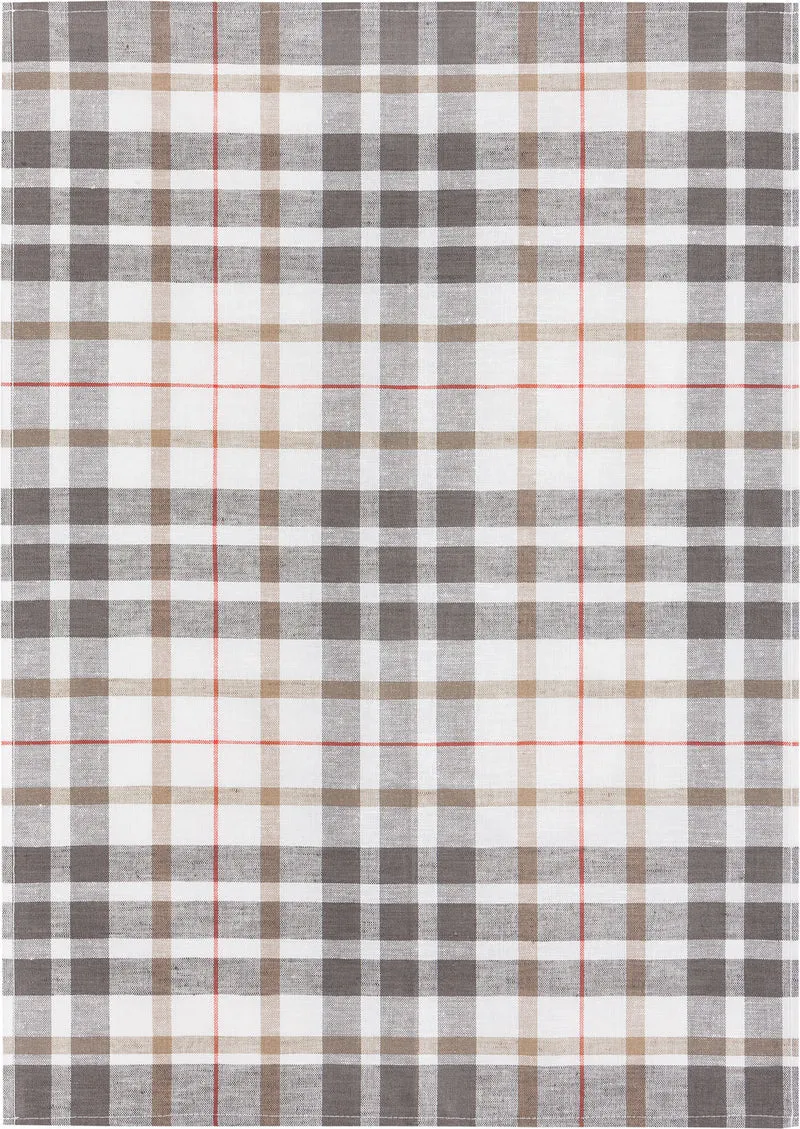 3er Pack Kracht Halbleinen Geschirrtuch 50x70 Blockkaro 2-900