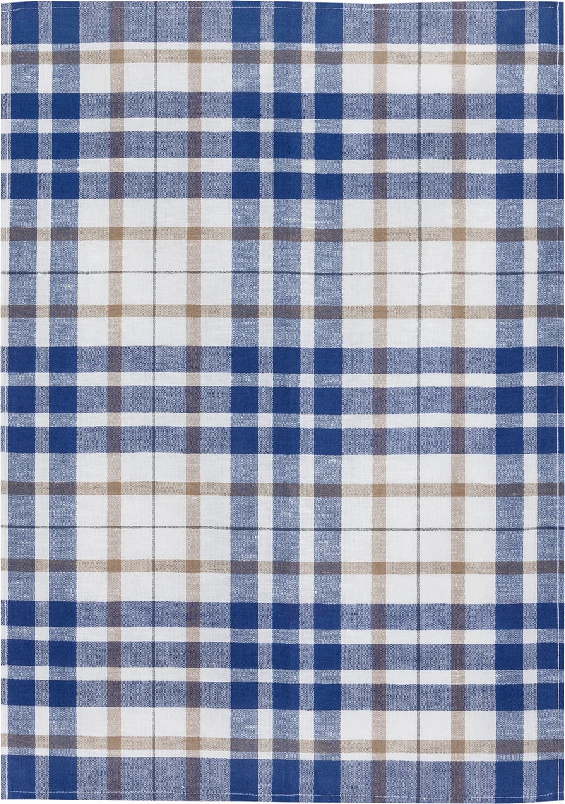 3er Pack Kracht Halbleinen Geschirrtuch 50x70 Blockkaro 2-900