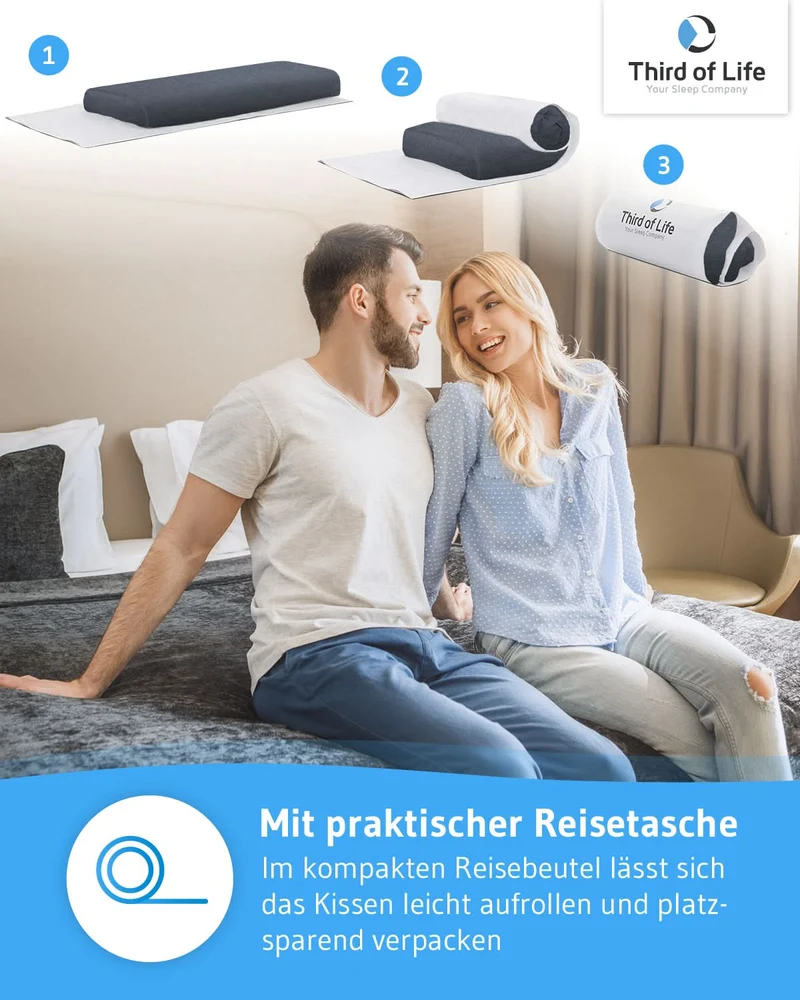 HADAR low Bauchschläferkissen aus Visco Schaum
