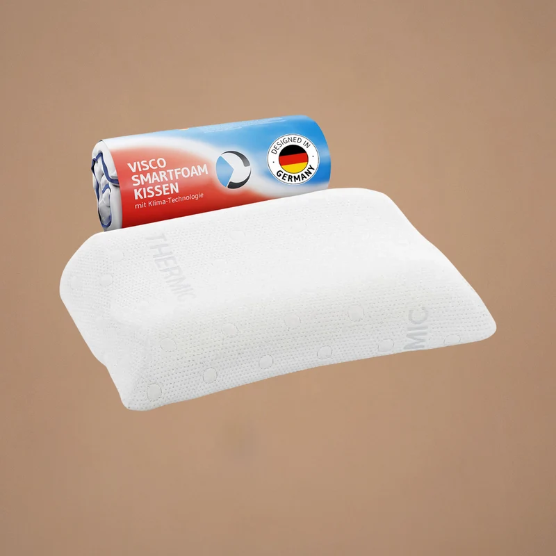 MATAR Nackenstützkissen mit Nackenwelle, höhenverstellbar aus Visco Schaum