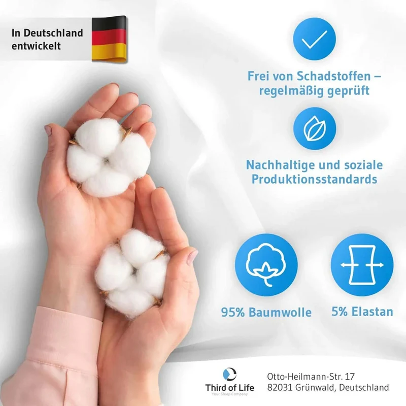 Kindergrößen: Spannbettlaken mit Elasthan BENE faltenfrei und bügelfrei, supersoft und atmungsaktiv