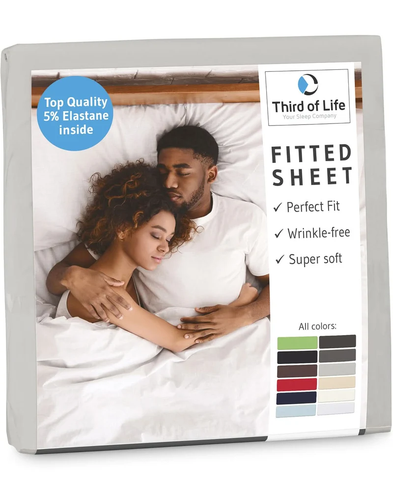 Spannbettlaken mit Elasthan BENE, faltenfrei und bügelfrei, supersoft und atmungsaktiv