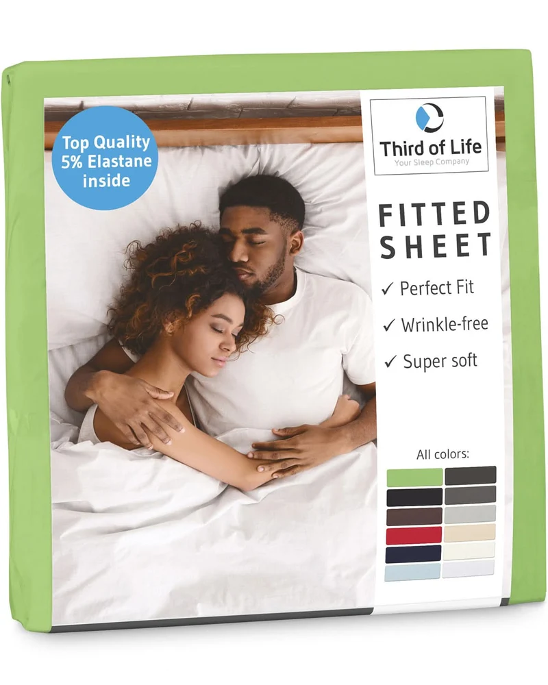 Spannbettlaken mit Elasthan BENE, faltenfrei und bügelfrei, supersoft und atmungsaktiv