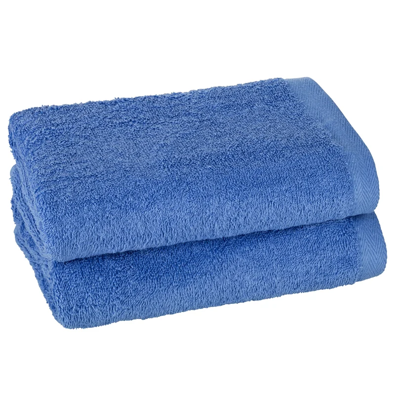 2er Set Handtuch 50x100 cm 100% Baumwolle ohne Bordüre ca. 480g/m² P.K.-Collection