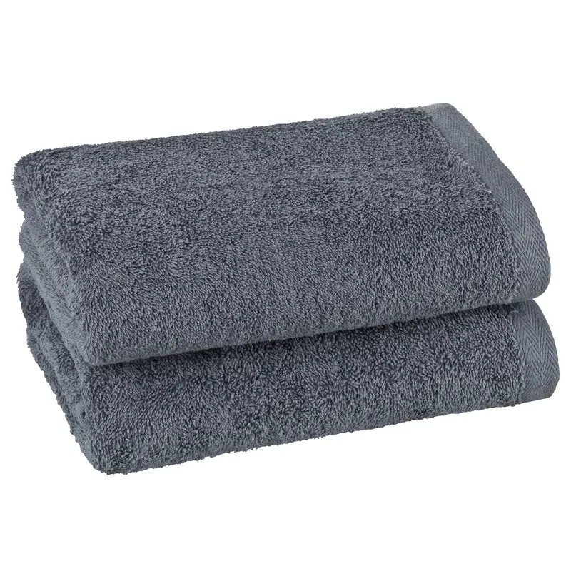2er Set Handtuch 50x100 cm 100% Baumwolle ohne Bordüre ca. 480g/m² P.K.-Collection