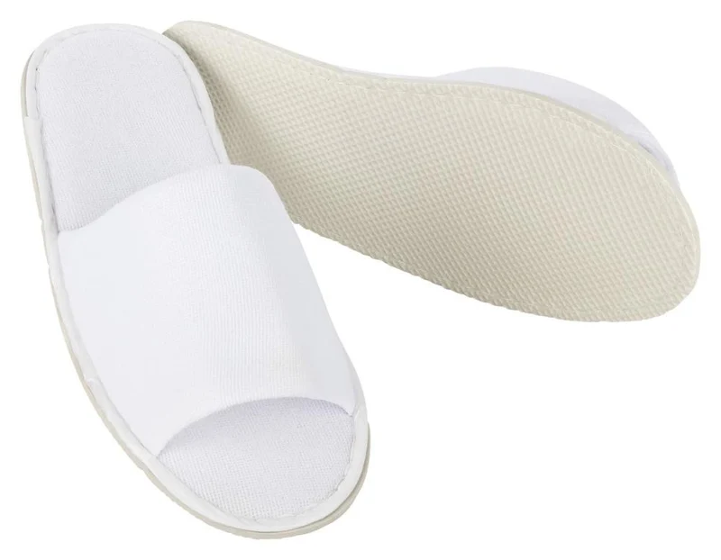 10 Paar MOON-Superior Hotelslipper 28,5 cm lang Frottierslipper 4mm Gummi Sohle