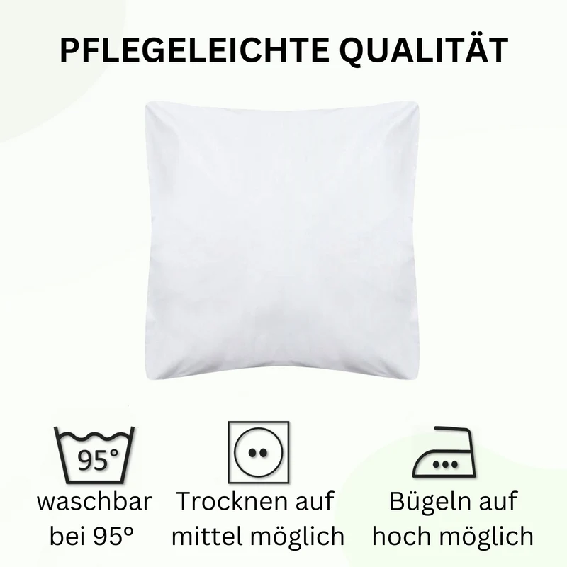 Bettwäsche / Hotelbettwäsche Linon weiß Serie Moon mit Reißverschluss