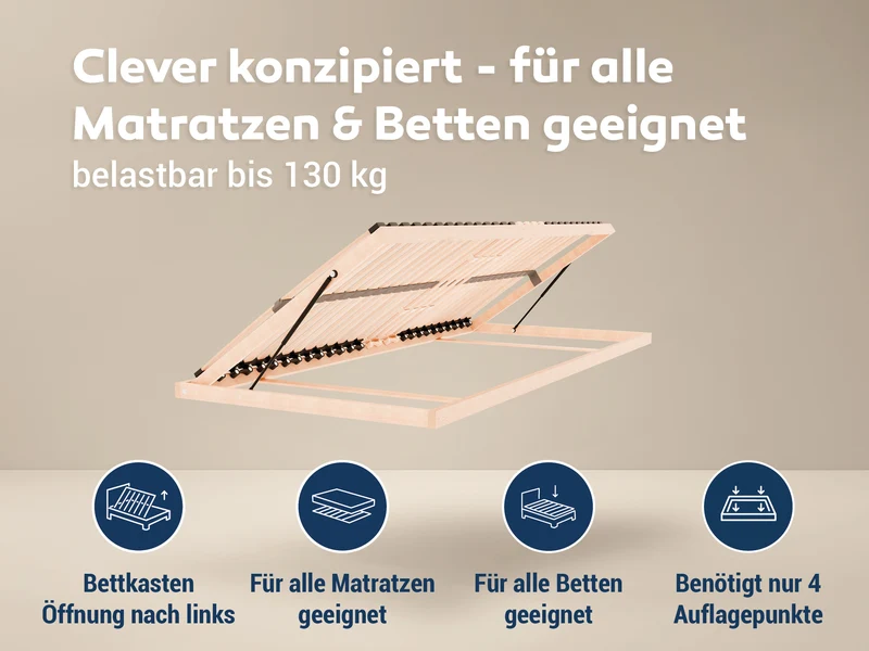 Betten-ABC Madera Bettkasten Lattenrost