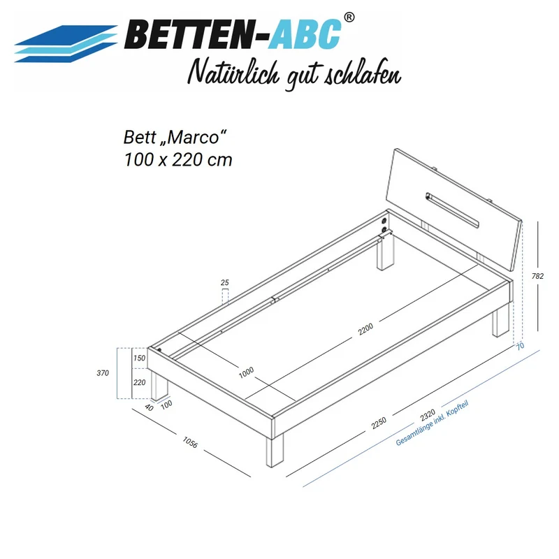 Betten-ABC Bubema Marco Massivholzbett