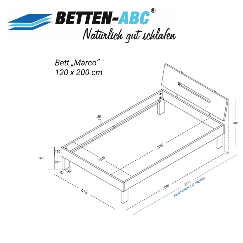 Betten-ABC Bubema Marco Massivholzbett