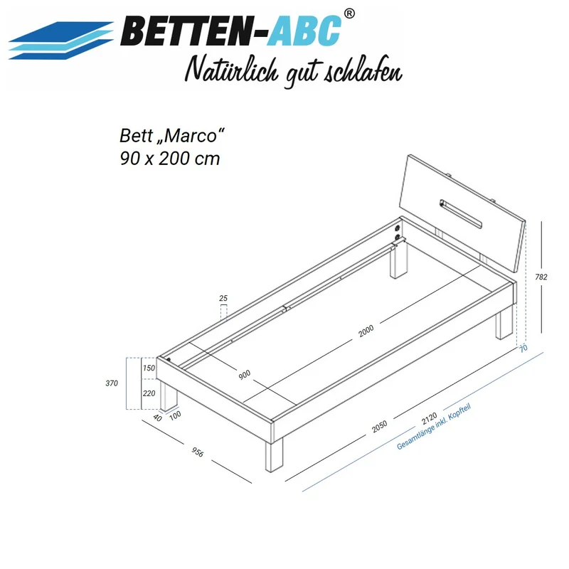 Betten-ABC Bubema Marco Massivholzbett