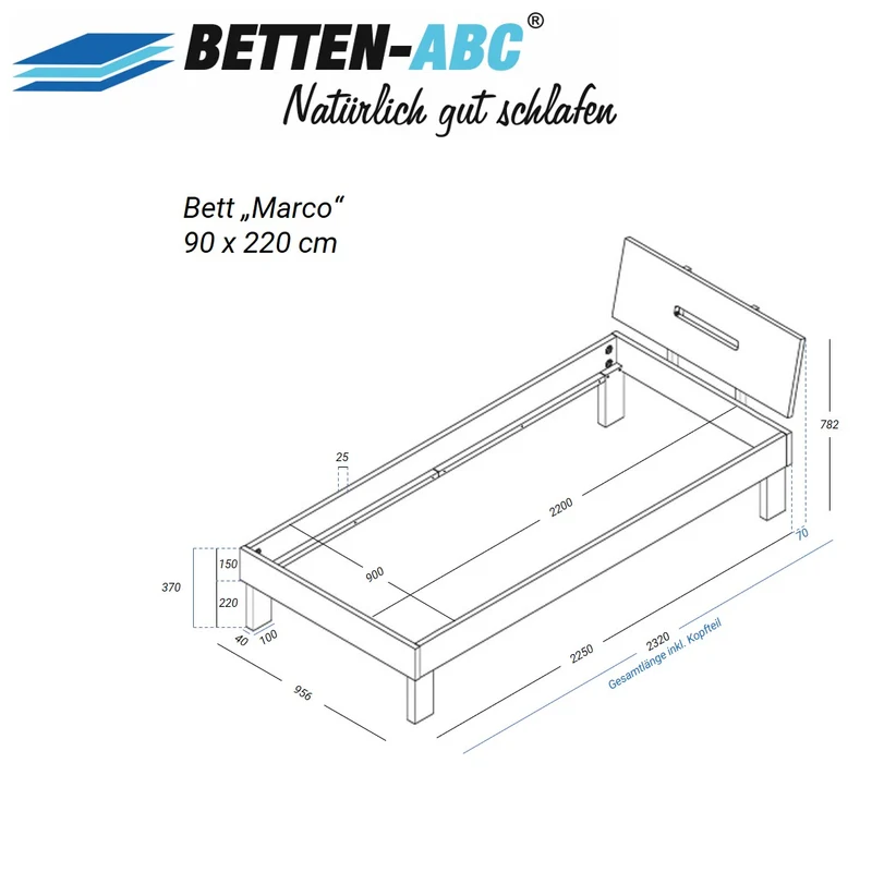 Betten-ABC Bubema Marco Massivholzbett