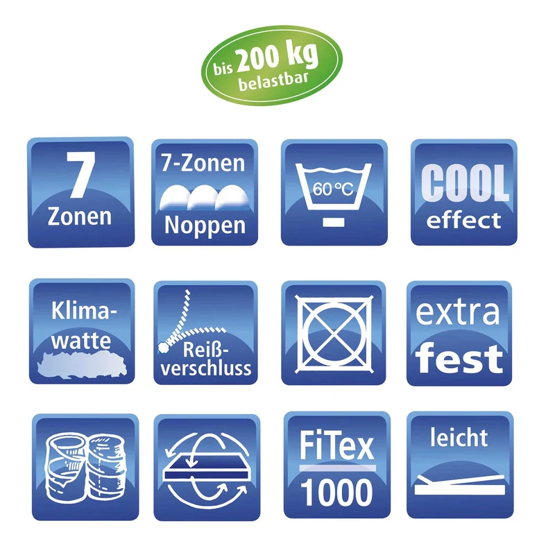 Betten-ABC 3XL200/300 XXL Kaltschaummatratze