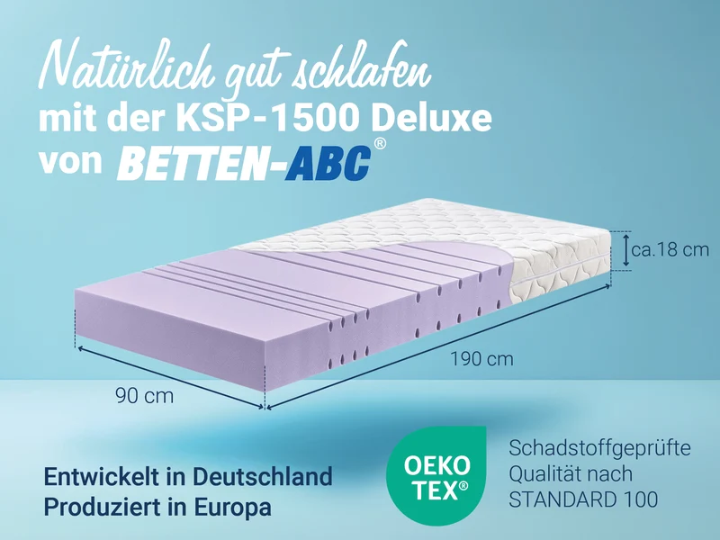Betten-ABC KSP-1500 Deluxe Kaltschaummatratze