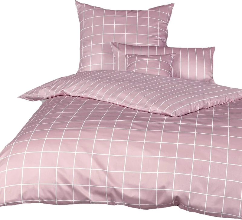 Janine Mako-Satin Bettwäsche modernclassic 135x200 - 155x220 / 80x80 39025 inkl. Nagelpflegeset